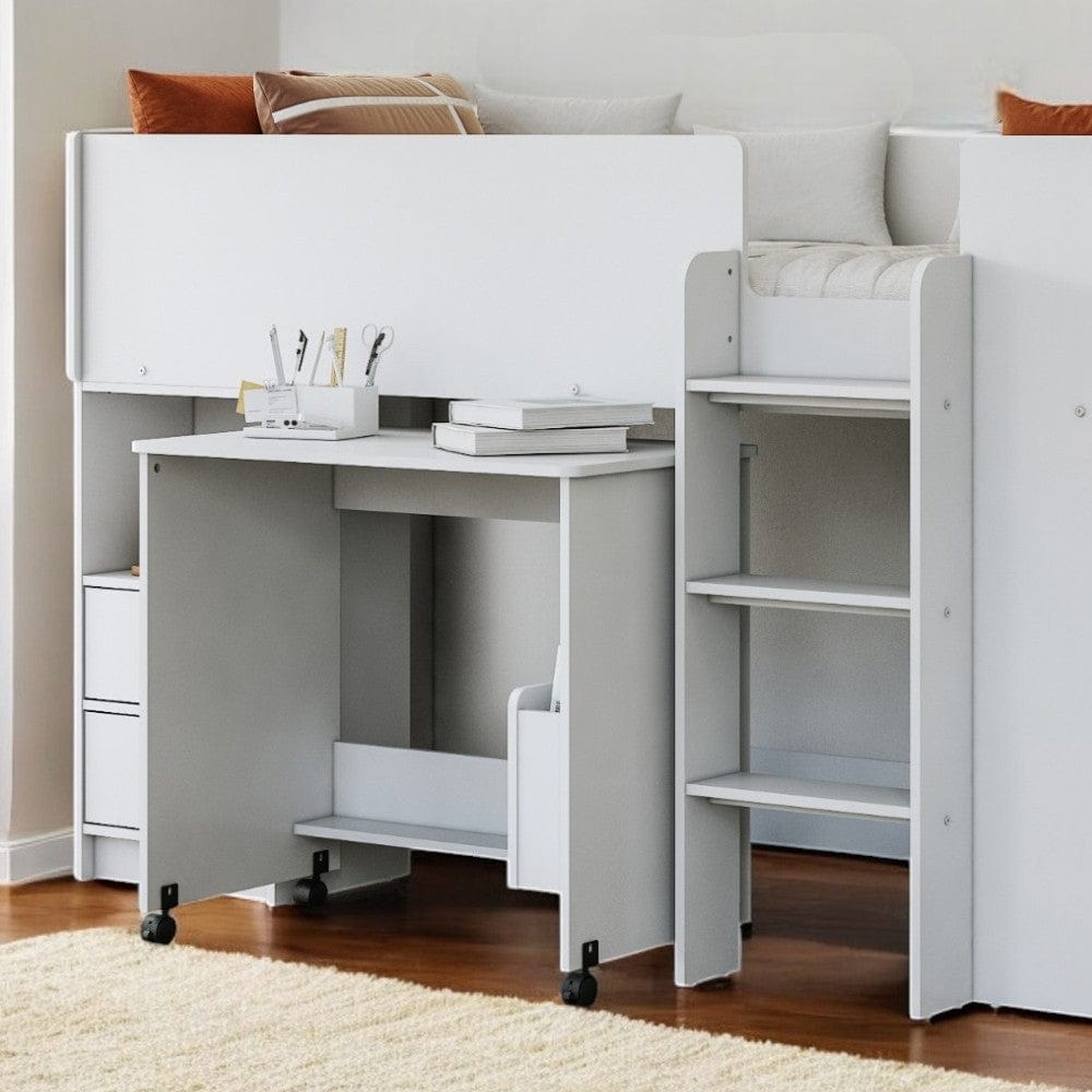 Ted Mid Sleeper Cabin Bed with Desk & Storage