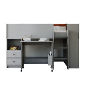 Ted Mid Sleeper Cabin Bed with Desk & Storage