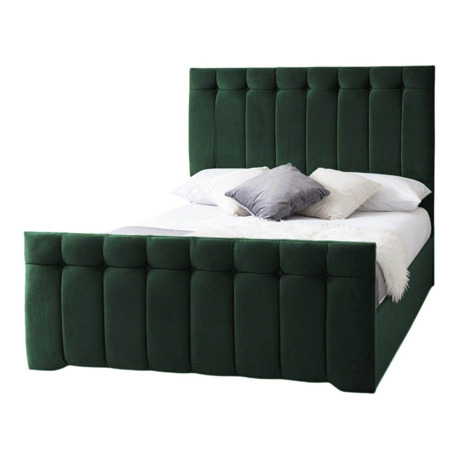 Tenby Modern Velvet Fabric Upholstered Bed Frame