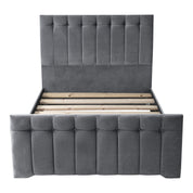 Tenby Modern Velvet Fabric Upholstered Bed Frame