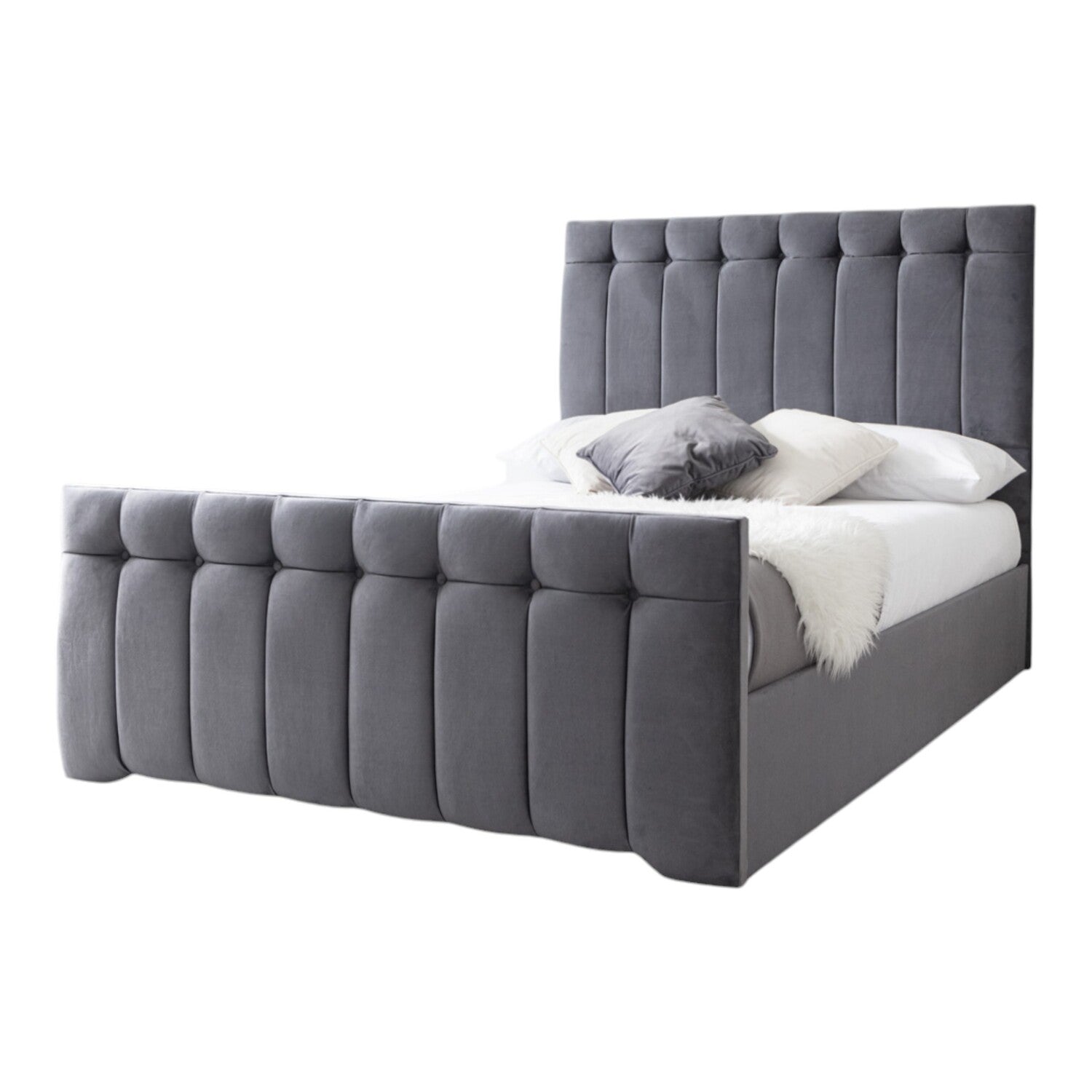 Tenby Modern Velvet Fabric Upholstered Bed Frame
