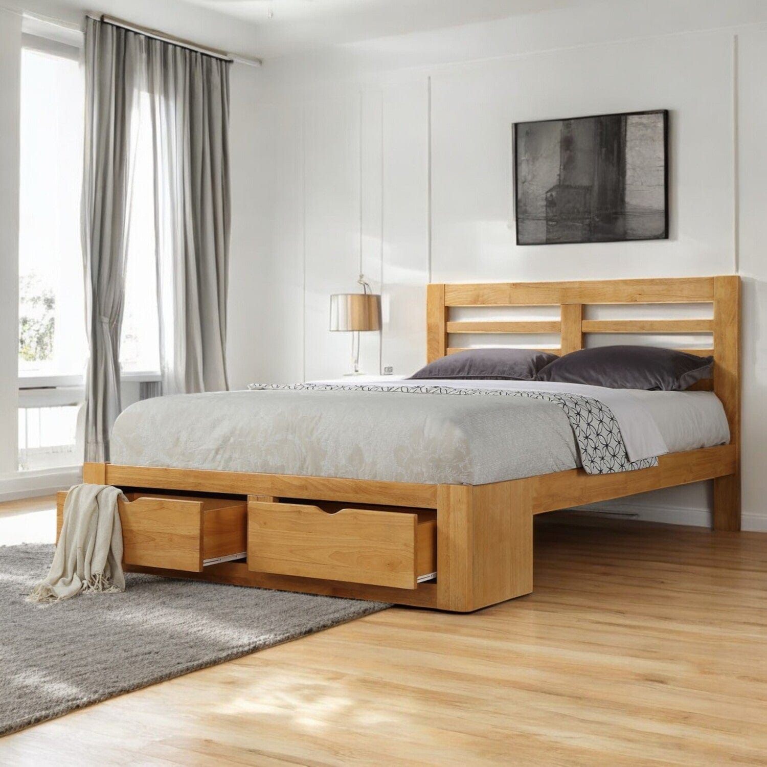 Thurso Wooden Storage Bed Frame
