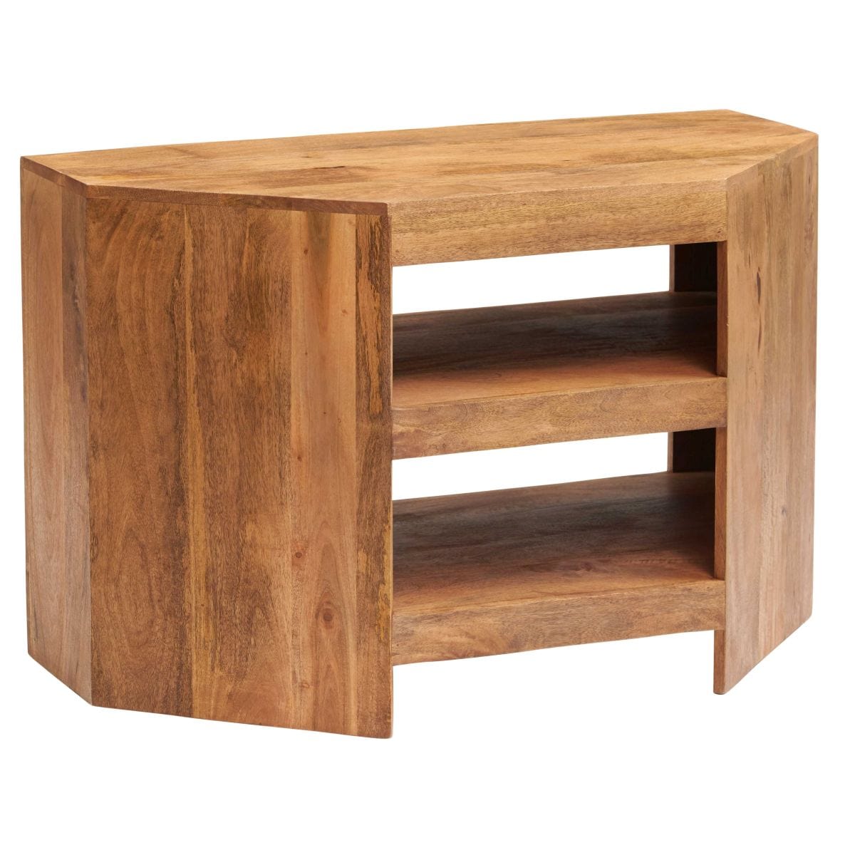 Tibradden 100cm Wooden Corner TV Stand Unit