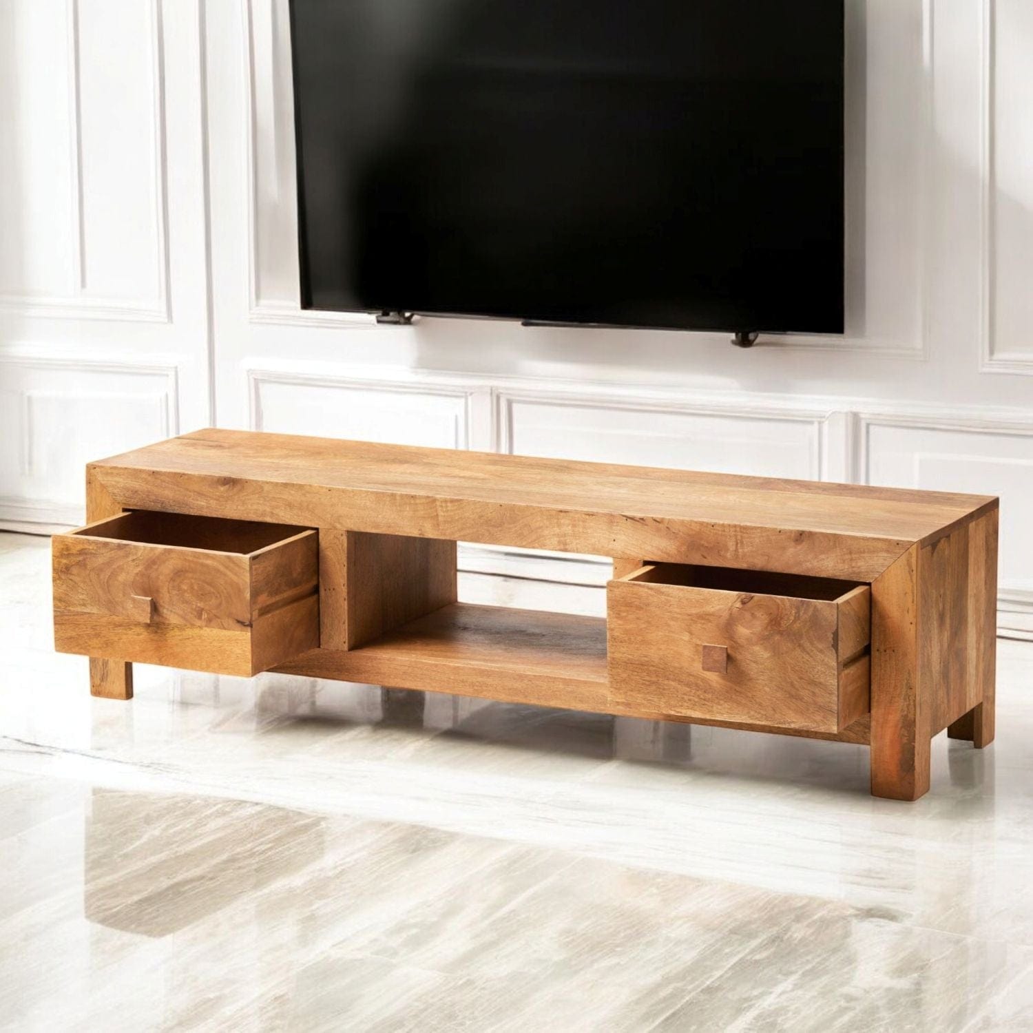 Tibradden 145cm Wooden TV Media Unit Stand