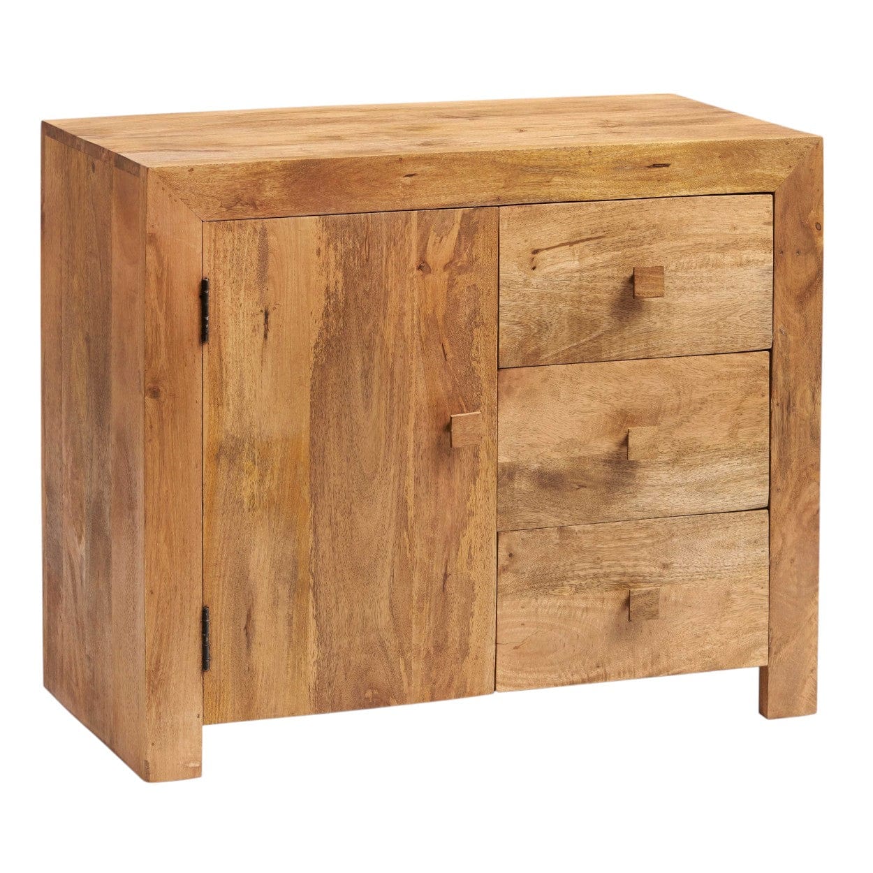 Tibradden Wooden 1 Door & 3 Drawer 88cm Sideboard