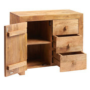 Tibradden Wooden 1 Door & 3 Drawer 88cm Sideboard