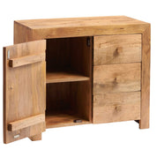 Tibradden Wooden 1 Door & 3 Drawer 88cm Sideboard