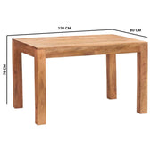 Tibradden Wooden 120cm Dining Table