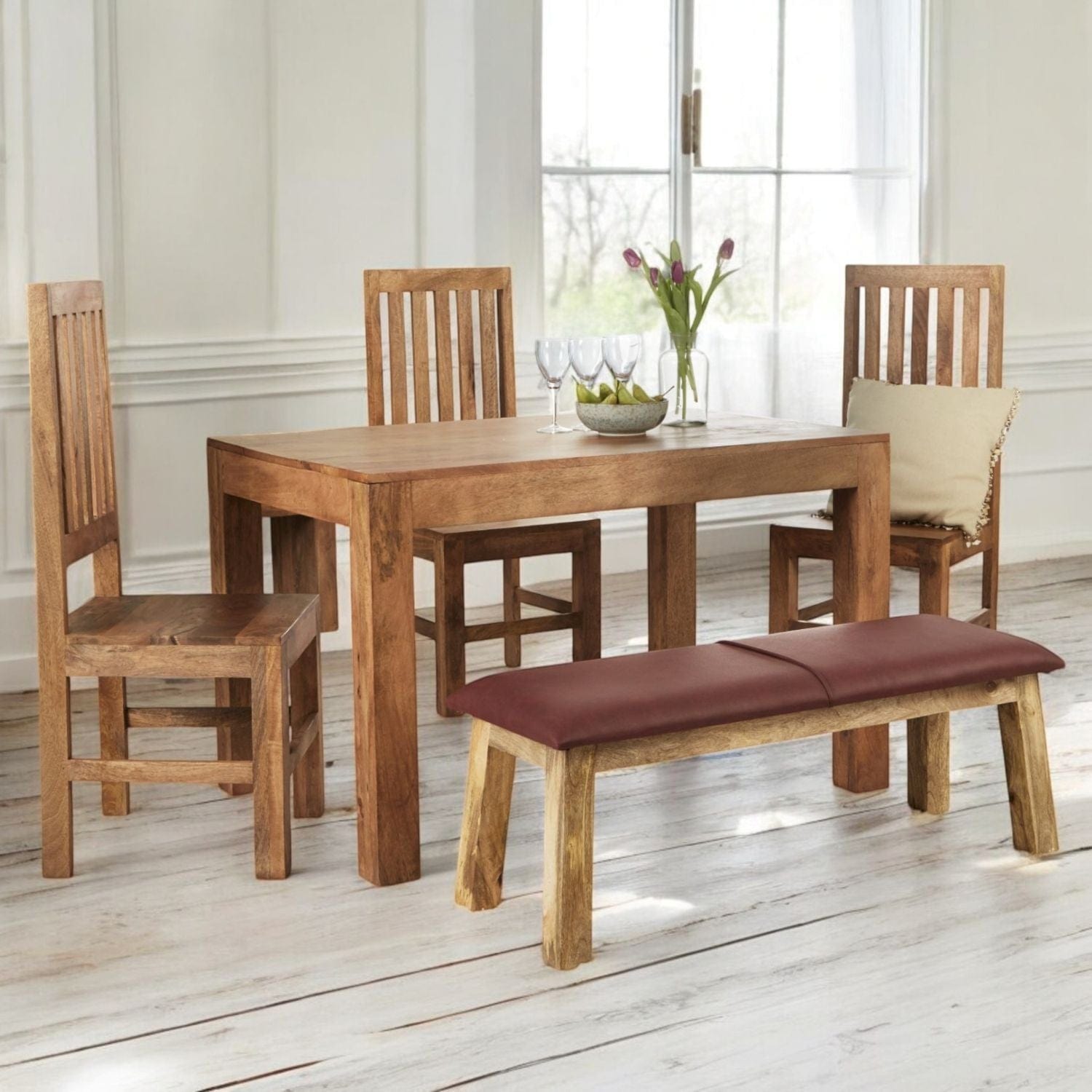 Tibradden Wooden 120cm Dining Table