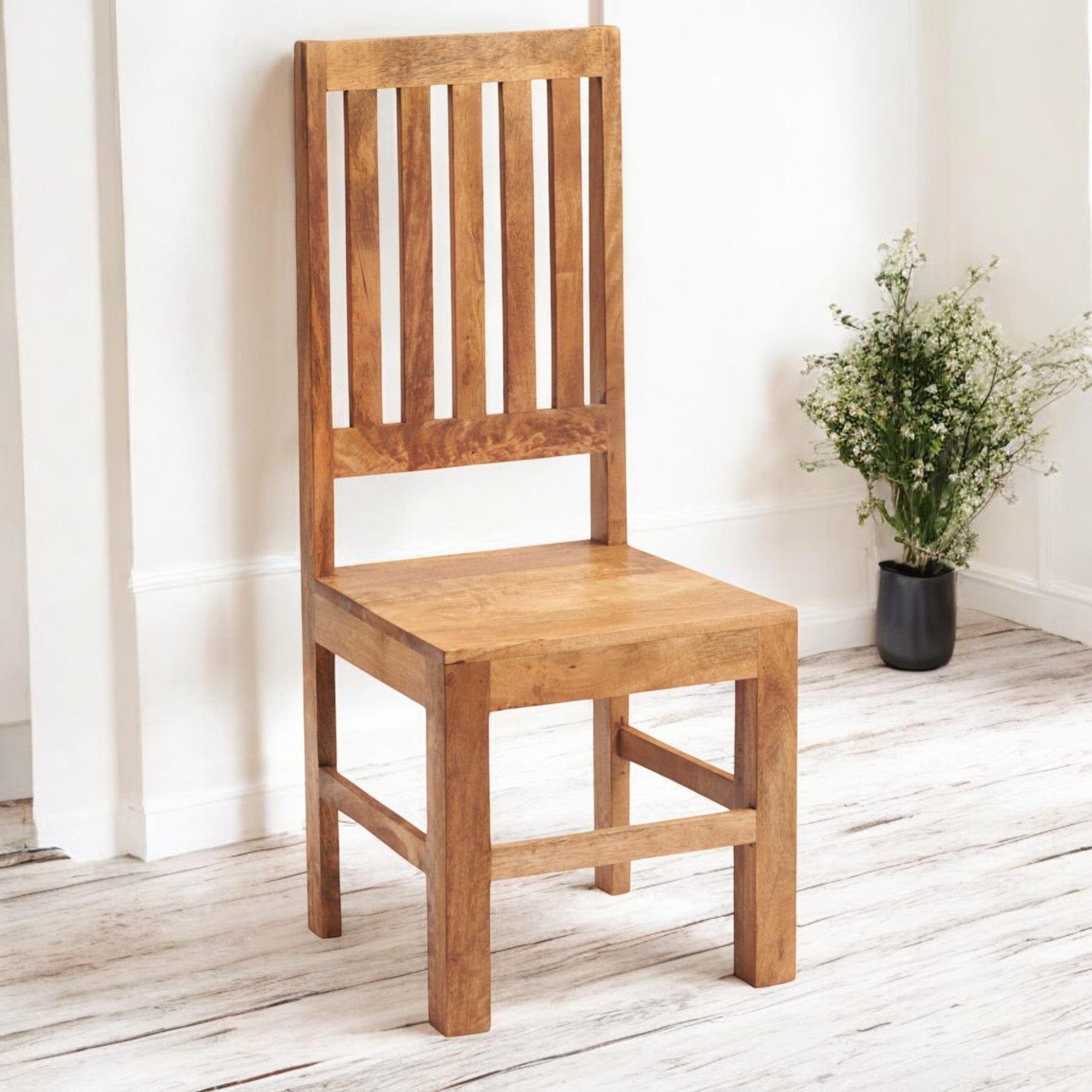 Tibradden Wooden Dining Chair Set of 2