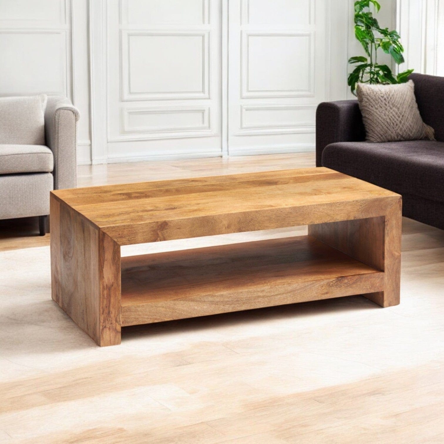 Tibradden Wooden Large Open Coffee Table