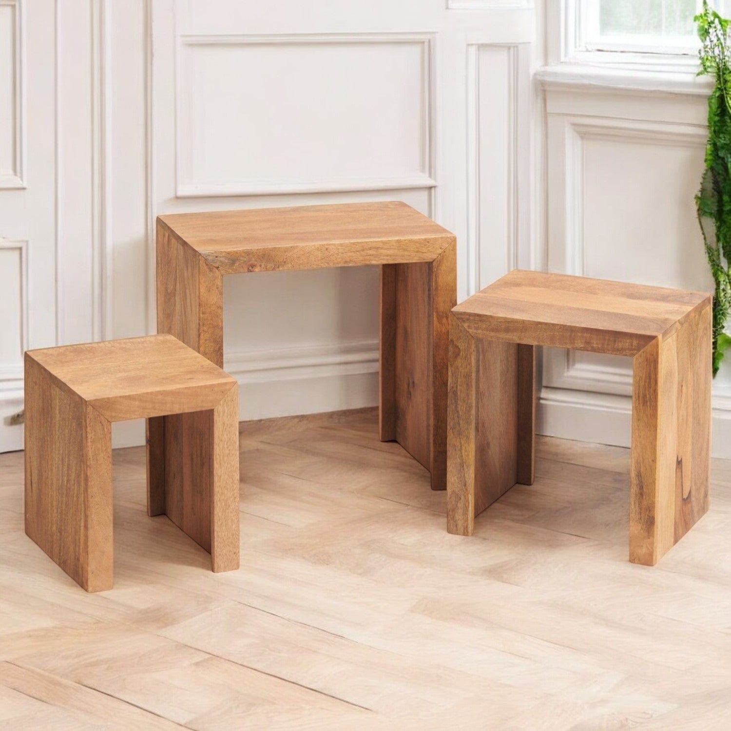 Tibradden Wooden Nest Of 3 Tables