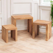 Tibradden Wooden Nest Of 3 Tables