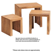 Tibradden Wooden Nest Of 3 Tables
