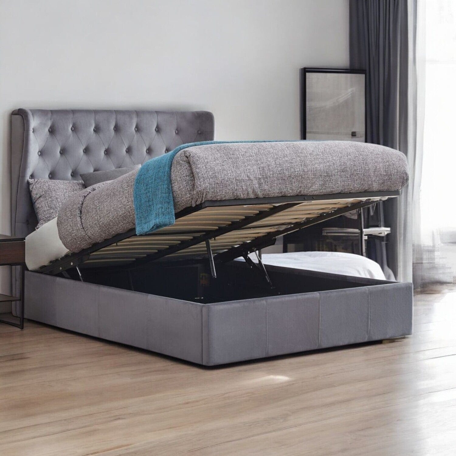 Warford Upholstered Ottoman Storage Bed