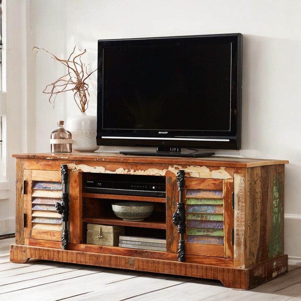 Westport 125cm Rustic Wooden TV Cabinet Unit