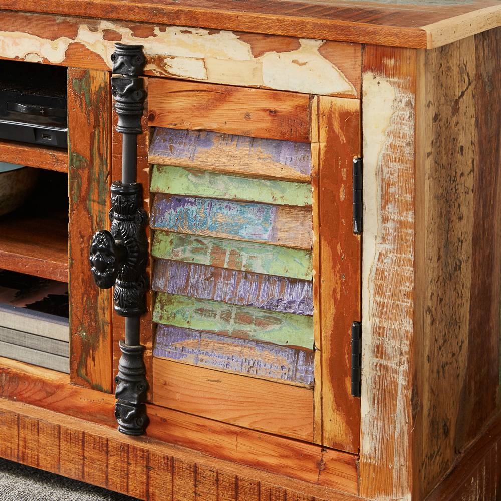 Westport 125cm Rustic Wooden TV Cabinet Unit