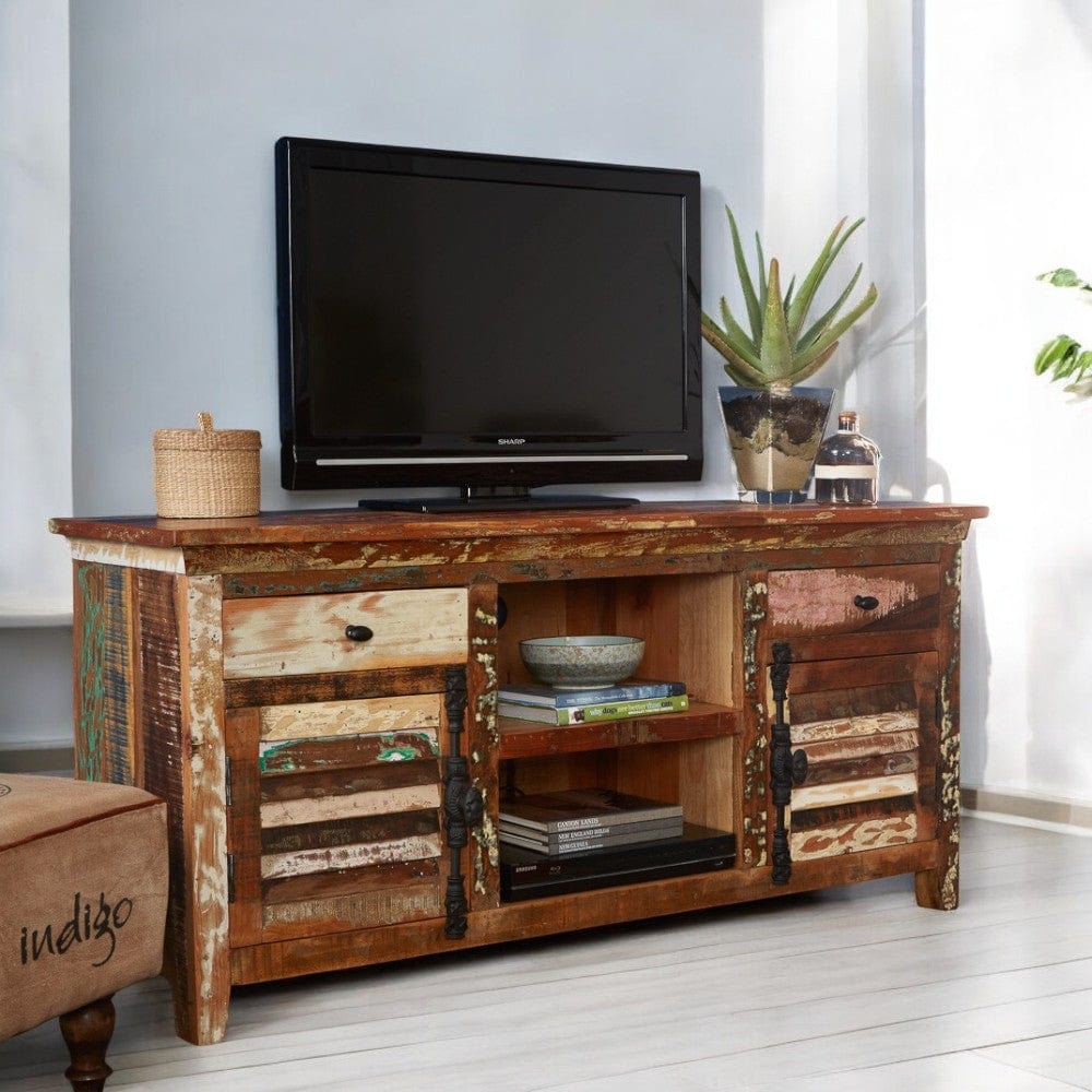 Westport 150cm Rustic Wooden TV Media Unit