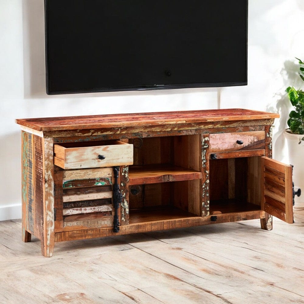Westport 150cm Rustic Wooden TV Media Unit