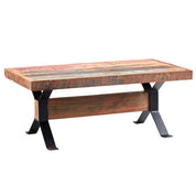 Westport Metal & Rustic Wood Coffee Table