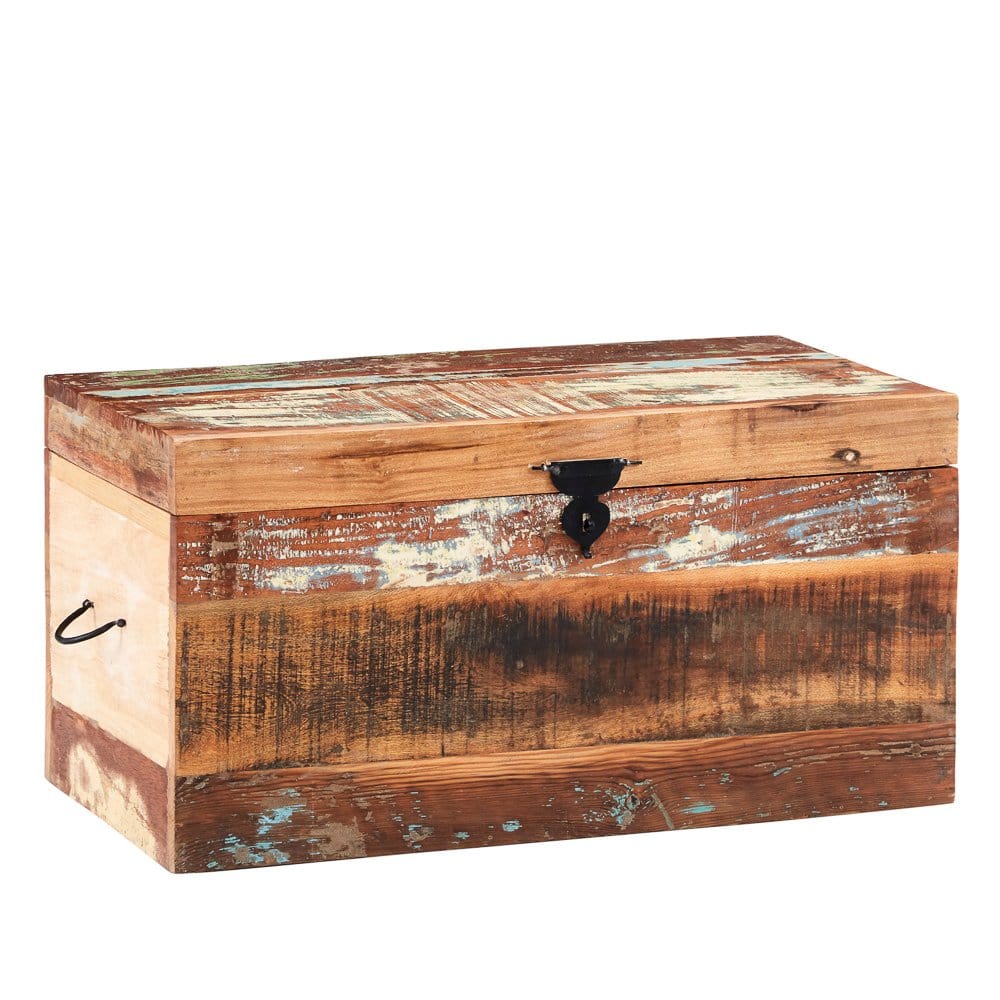 Westport Rustic Wooden Blanket Box Trunk