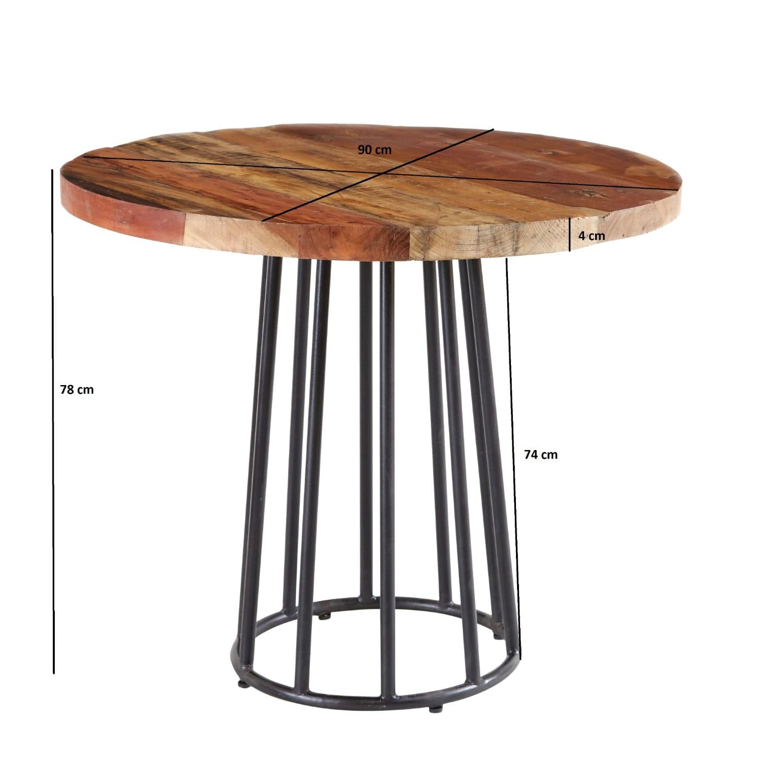 Westport Wooden Round 90cm Dining Table