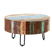 Westport Wooden Round Drum Coffee Table