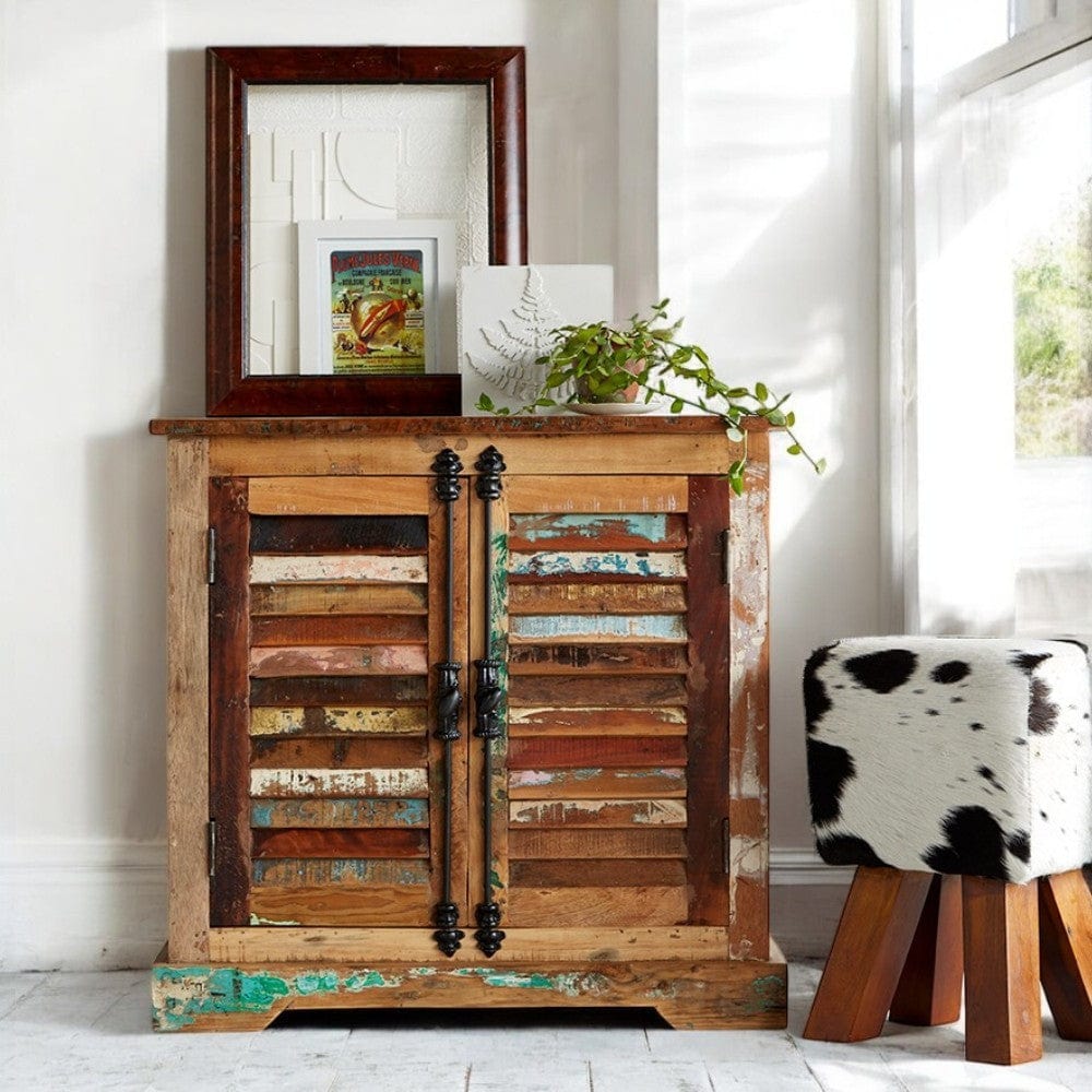 Westport Wooden Rustic 2 Doors 78cm Sideboard
