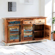 Westport Wooden Rustic 3 Doors & 3 Drawers 140cm Sideboard