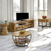 Wicklow 150cm Wooden TV Stand Unit With 3 Drawers