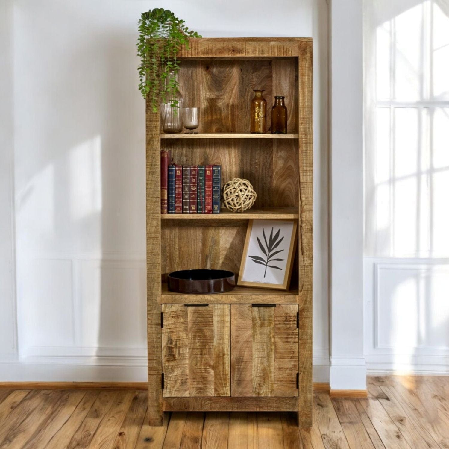 Wicklow 2 Door Wooden Bookcase