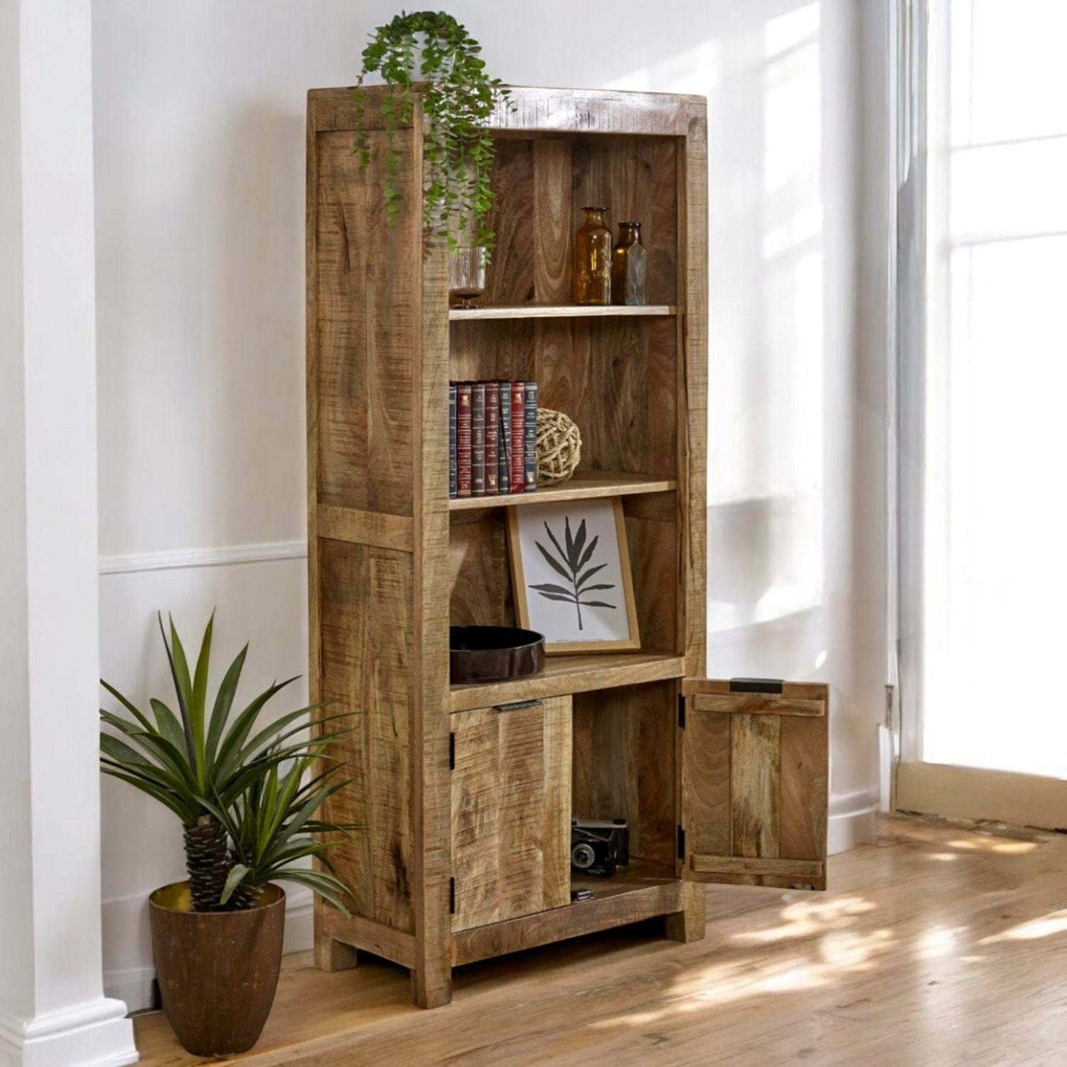Wicklow 2 Door Wooden Bookcase