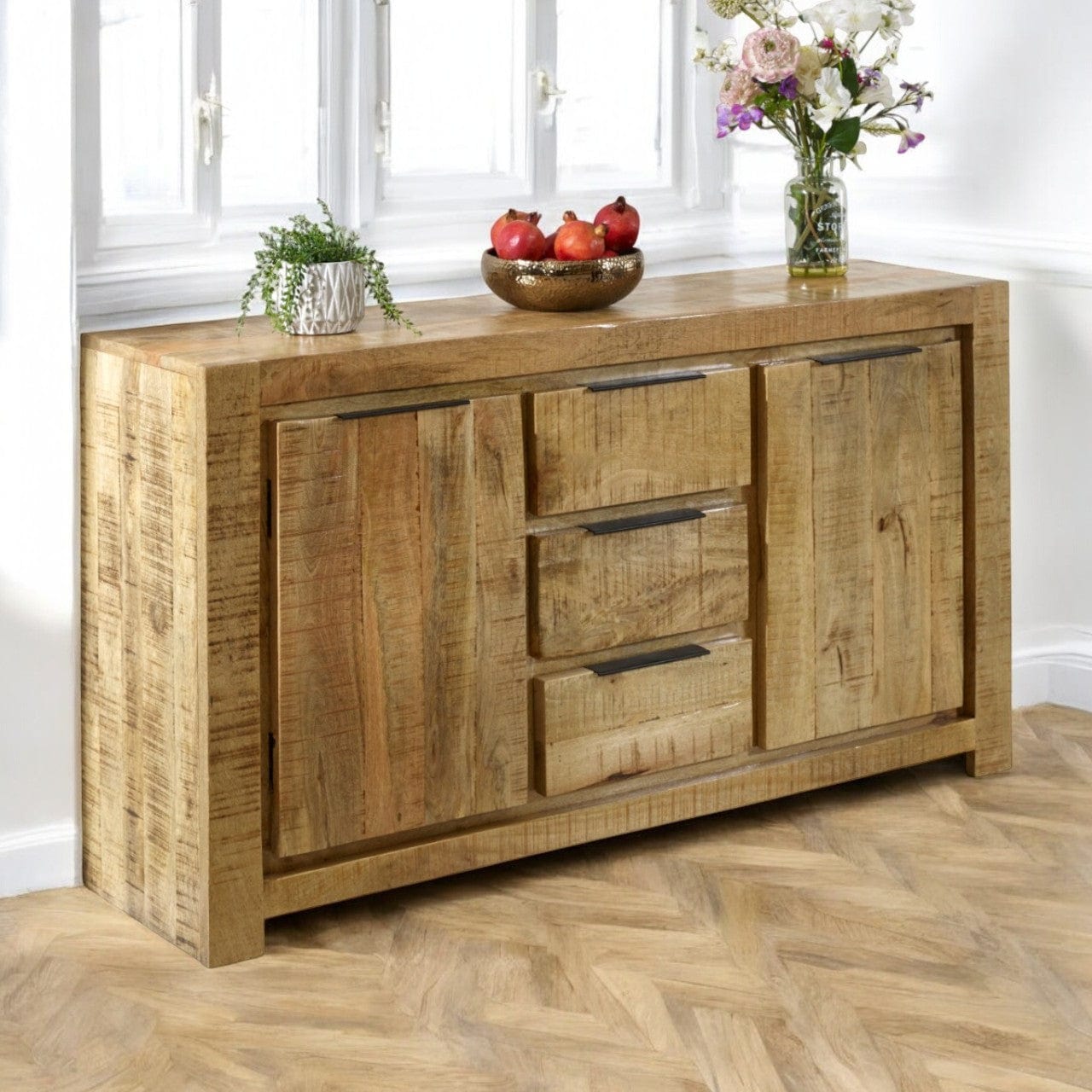 Wicklow Wooden 2 Doors & 3 Drawers 145cm Sideboard