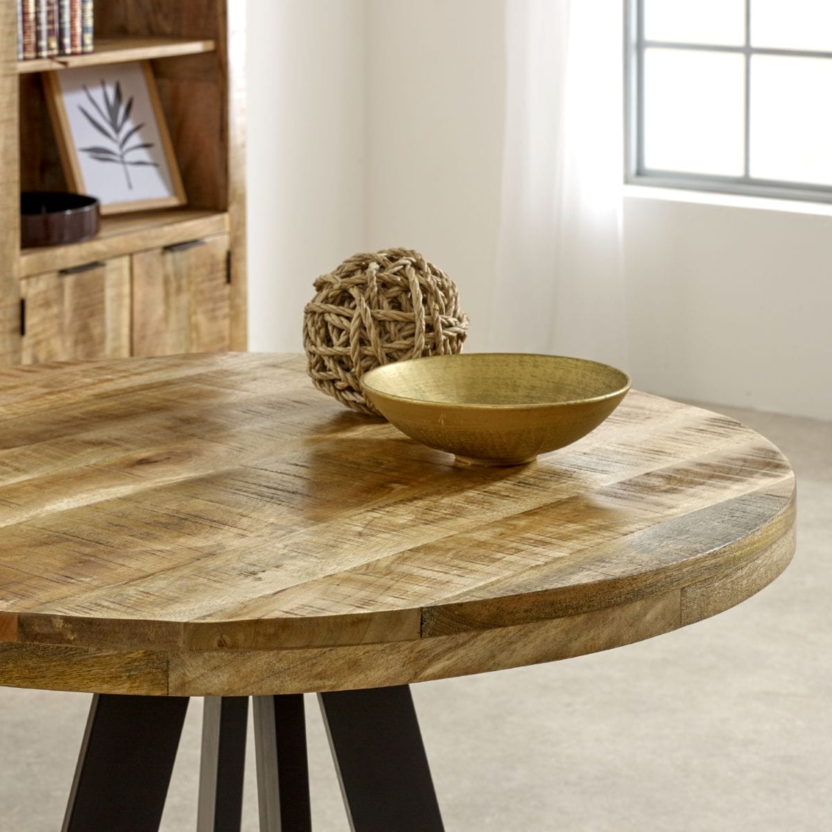 Wicklow Wooden Round 90cm Dining Table