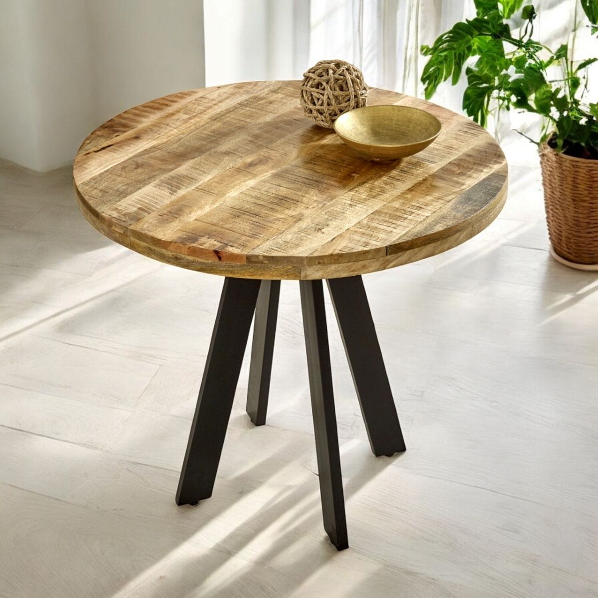 Wicklow Wooden Round 90cm Dining Table