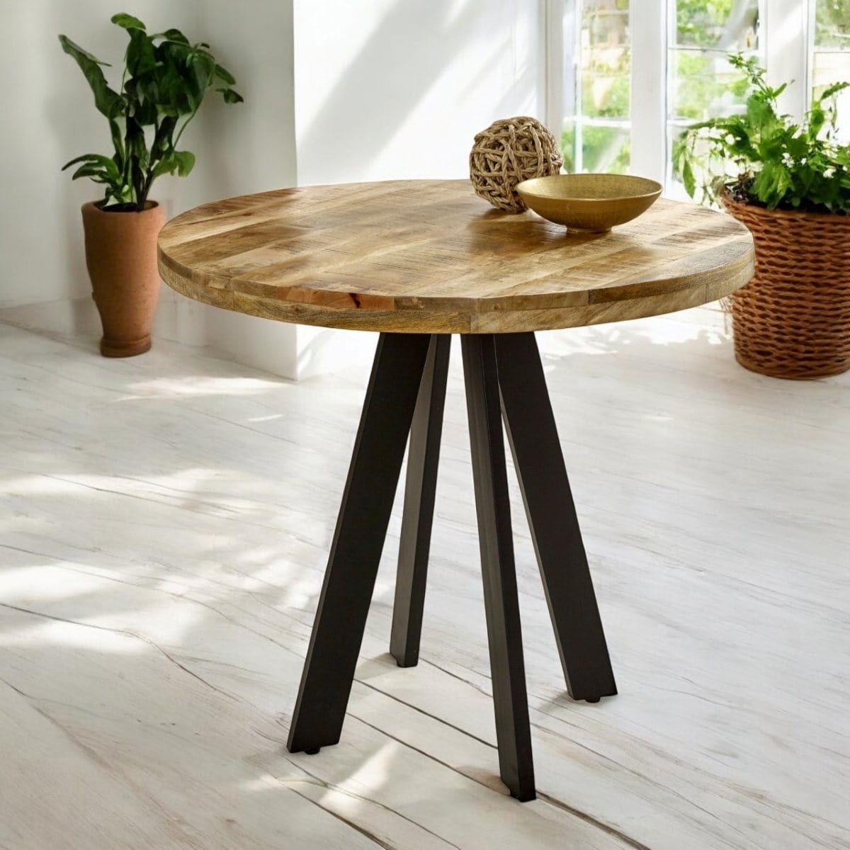 Wicklow Wooden Round 90cm Dining Table